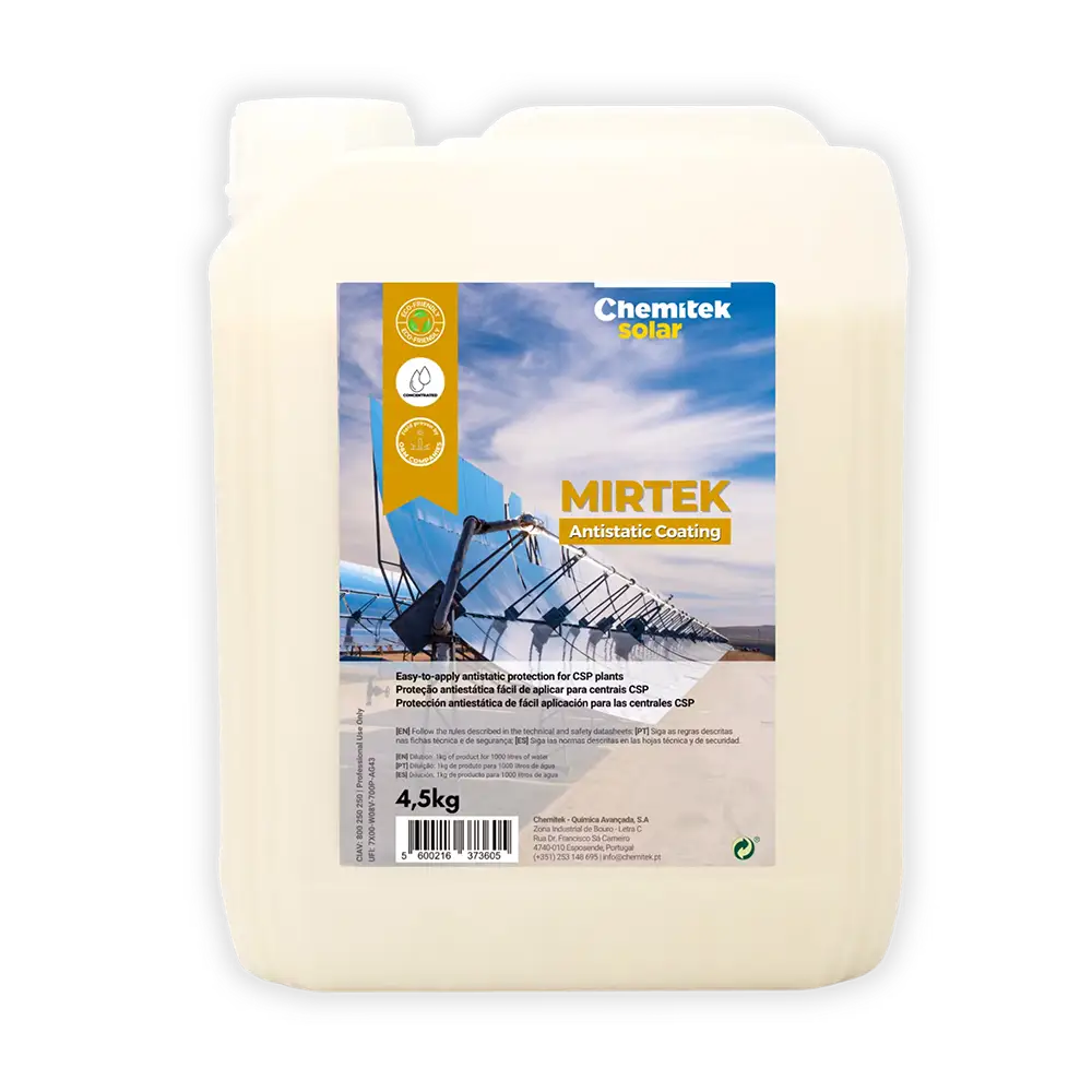 produit entretien pour panneaux solaires mirtek fabrique par chemitek solar et distribue par voltaclean shop