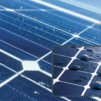 avant apres application produit entretien pour panneaux solaires industrial glass protect fabrique par chemitek solar et distribue par voltaclean shop