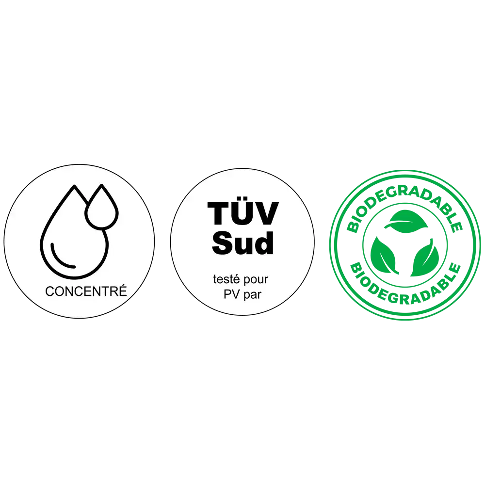 certification produit entretien pour panneaux solaires lichen removal agent fabrique par chemitek solar et distribue par voltaclean shop